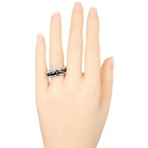 CHANEL Ultra medium Ring K18 white gold/ceramic #8.6(US Size) 11.1g mens